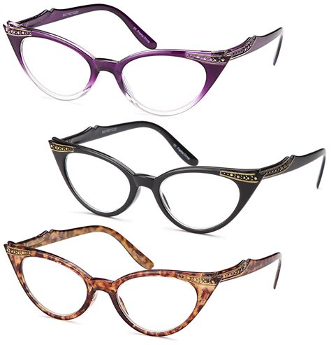 vintage style cat eye glasses